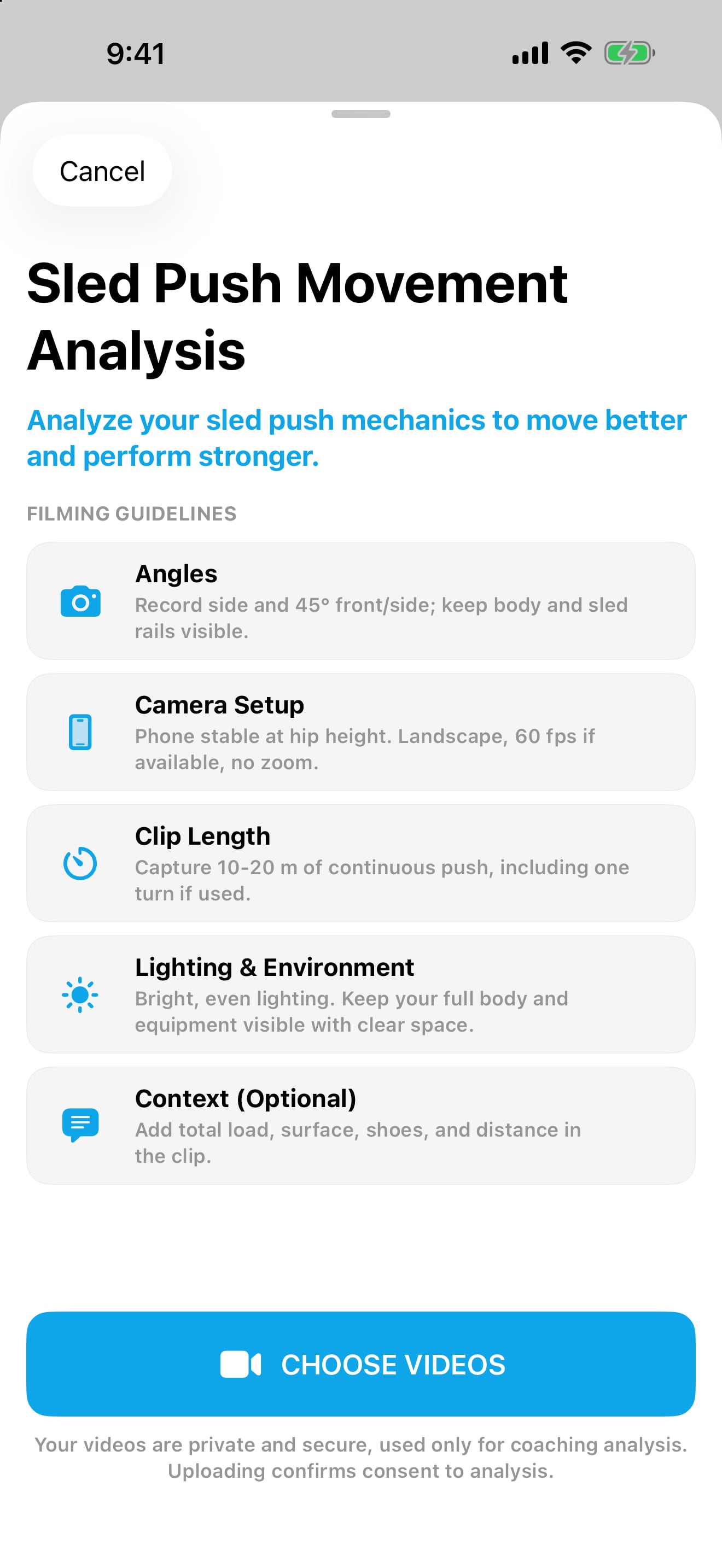 Warrior Performance Lab biometric movement analysis