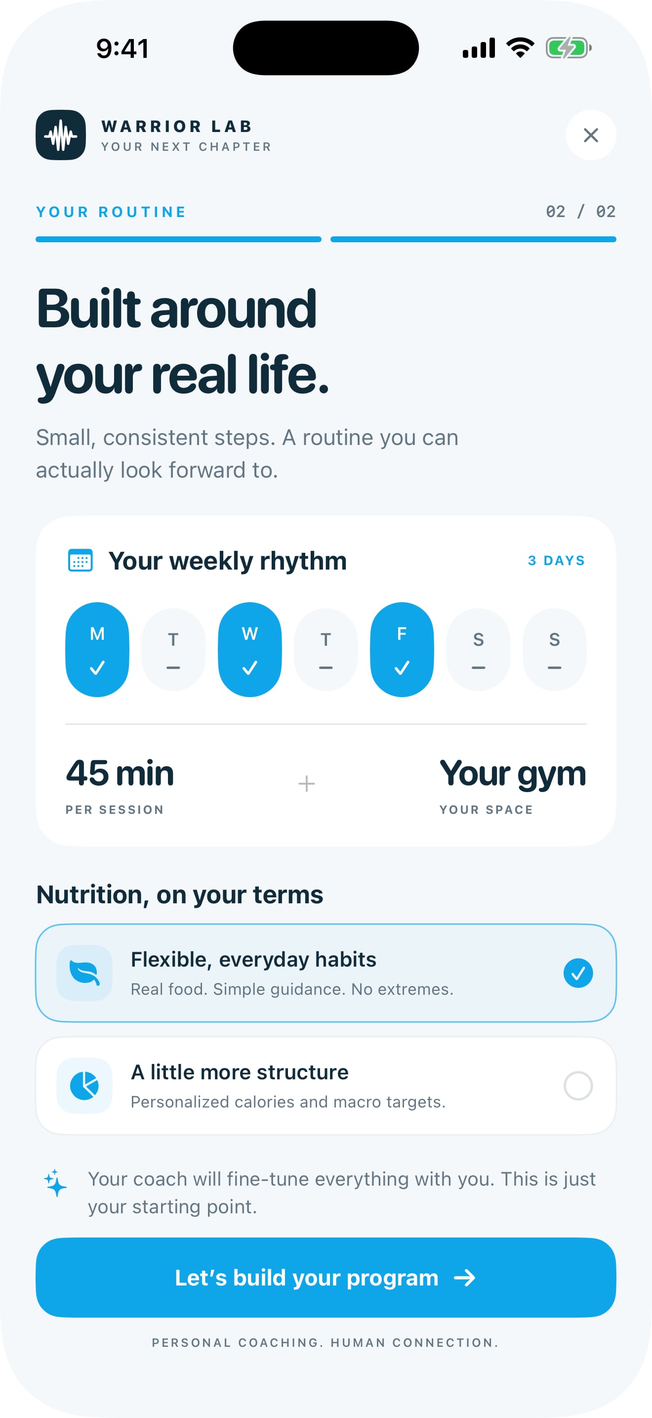 Onboarding: Optional mobile screenshot 2