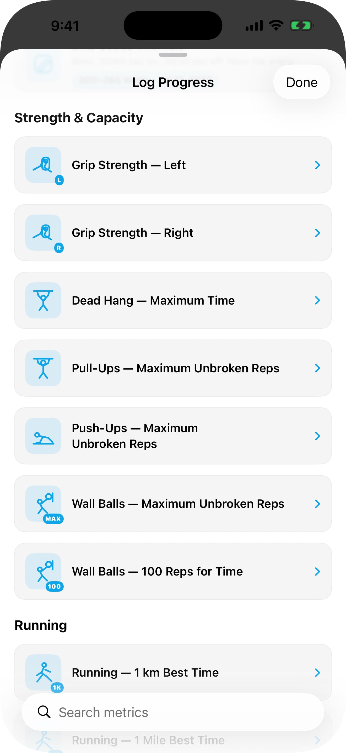 Progress tracking: Optional mobile screenshot 2
