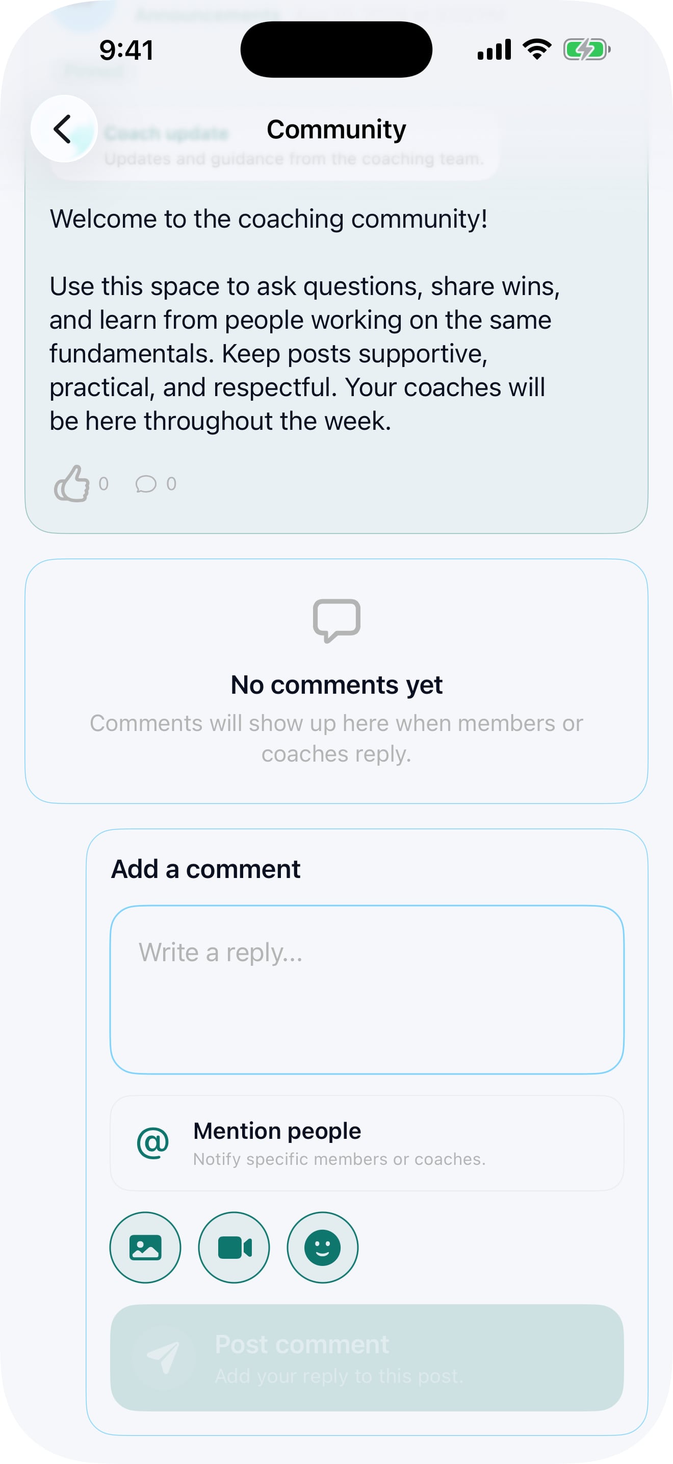 Community: Mobile screenshot 1