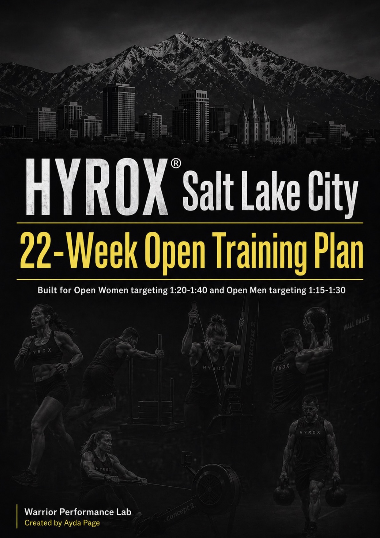HYROX® Salt Lake City 22-Week Open Training Plan