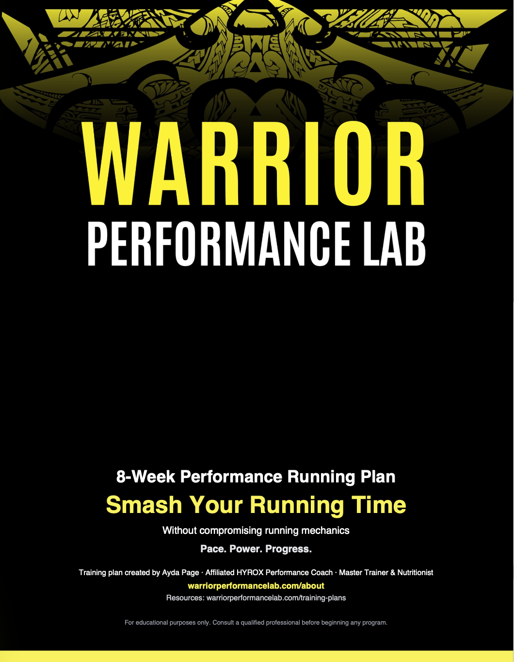 Smash Your Running Time (8-Week Performance Running Plan)