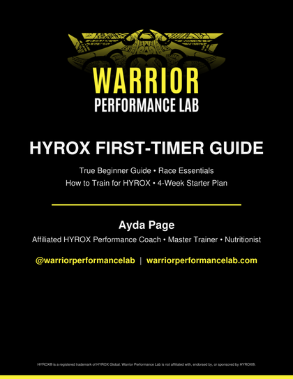 HYROX First-Timer Guide cover